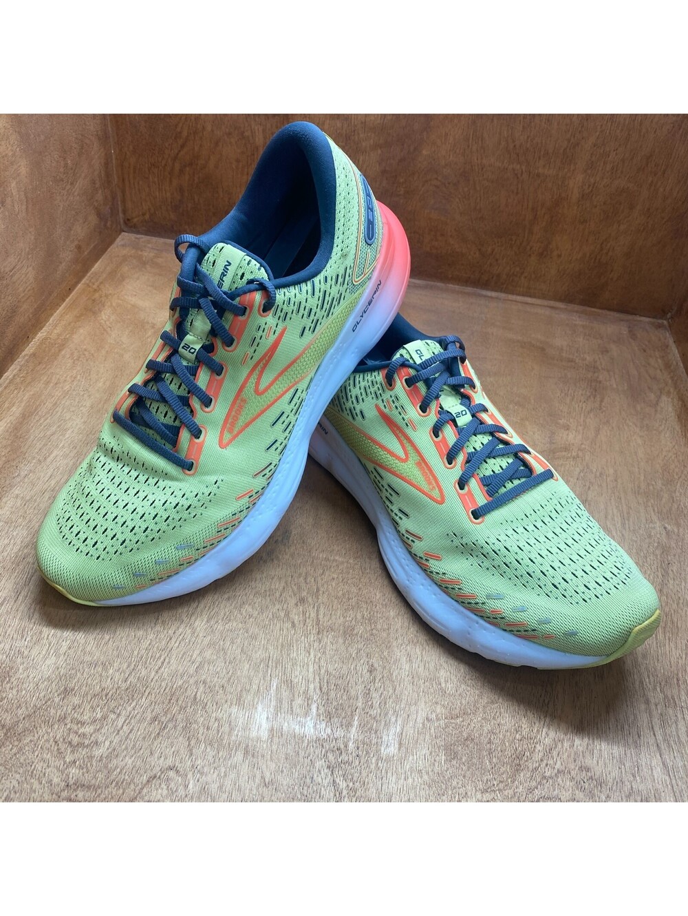 Brooks Glycerin 20 Running Shoes Mens Size 12 D Lime Orange Sneakers 1103821D725 - Picture 15 of 15